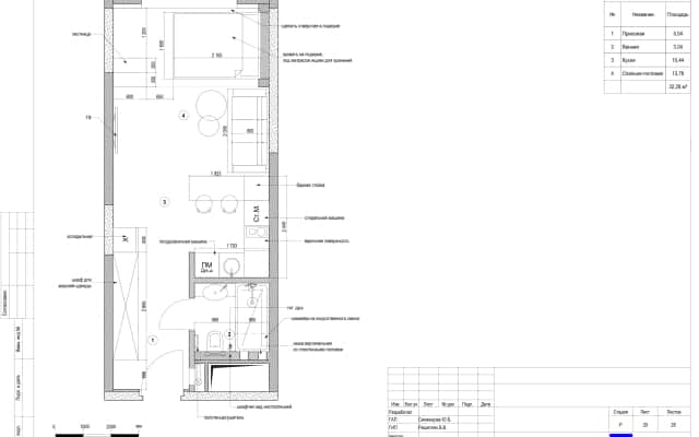 Сучасний дизайн інтер'єру маленької квартири 32 м² в 2026 році.