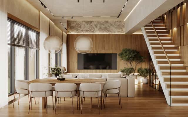 Еко стиль 2026: японський мінімалізм в дизайні інтер'єру заміського будинку