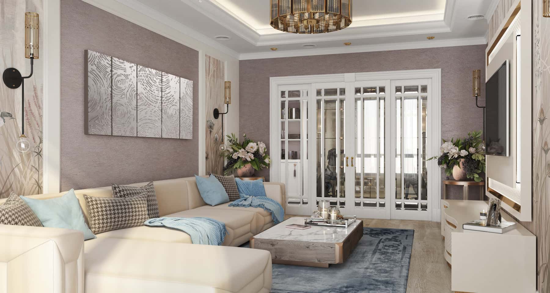 Візуалізація інтер'єру дитячої кімнати після ремонту трикімнатної квартири у 2026 році.