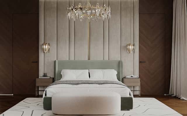 Дизайн 2026: інтер'єр дому в сучасному стилі з велюровими елементами