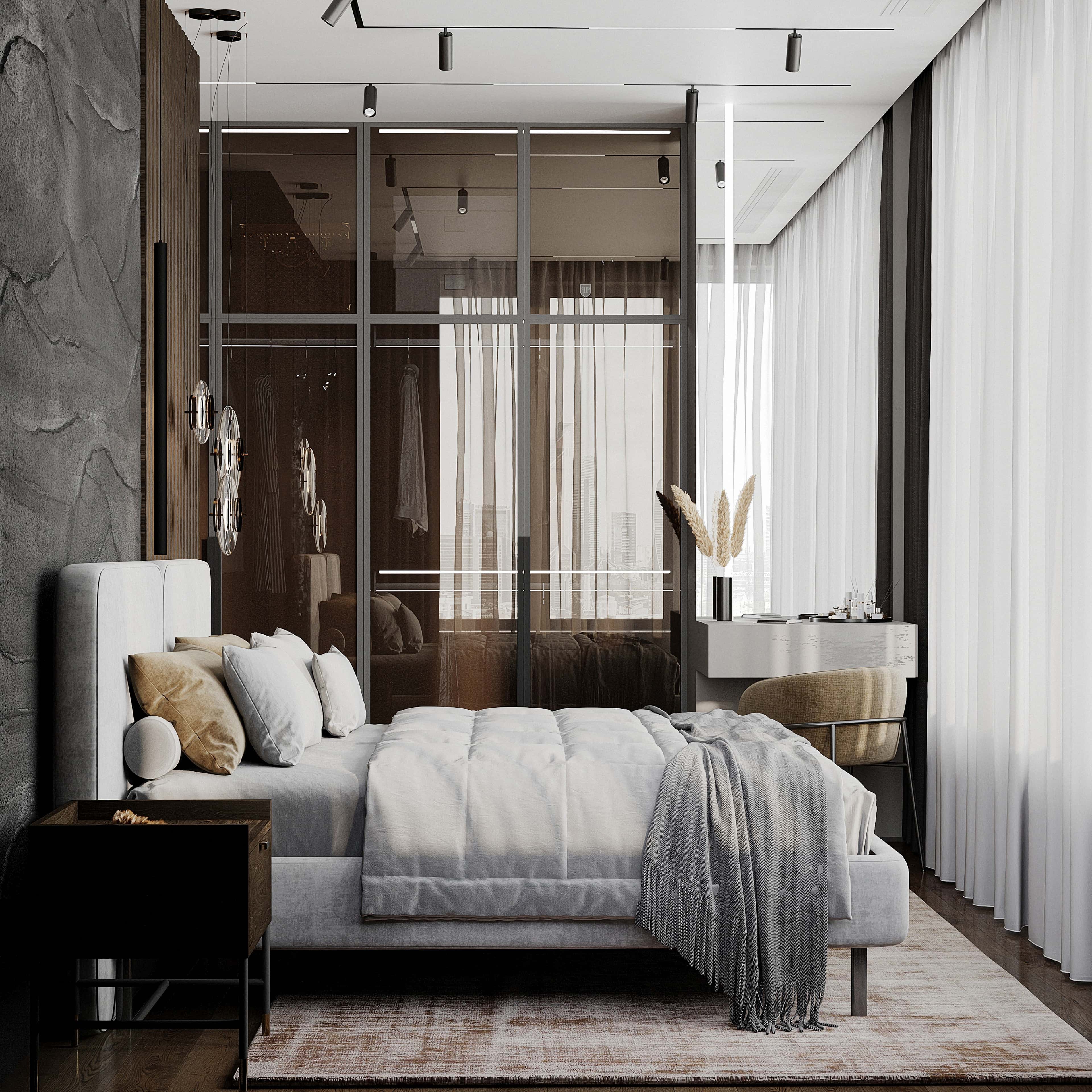 Елегантний інтер'єр квартири в стилі джапанді з використанням нейтральних кольорів