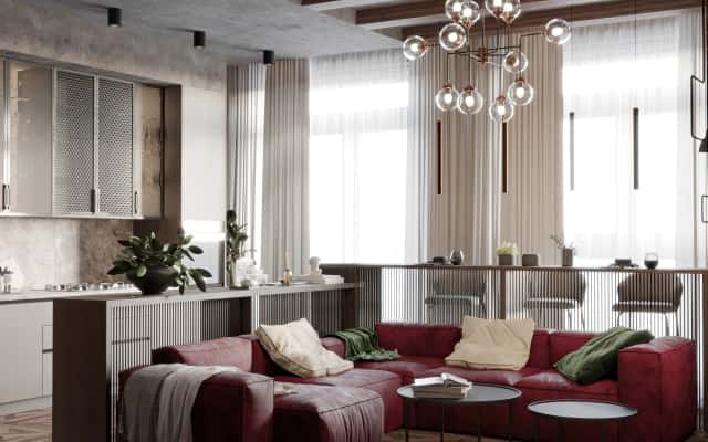 Освітлення в стилі лофт 2026 в інтер'єрі заміського будинку.