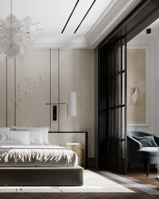 Прохід без дверей Дизайн вітальні з широким проходом без дверей, відкрите планування, сучасний стиль.