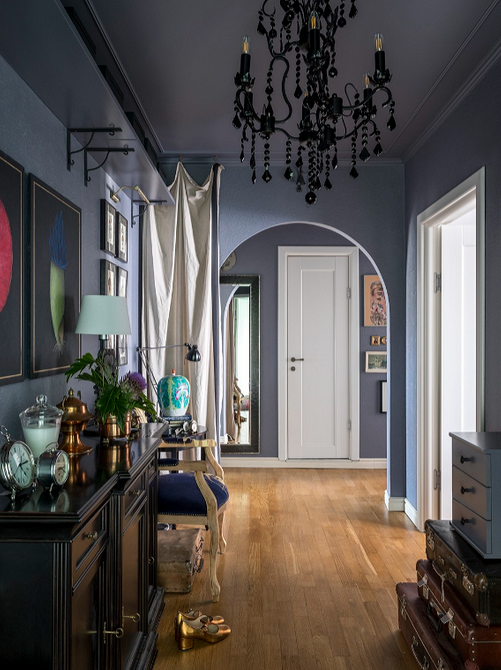 Барна стійка для зонування Дизайн кухні-вітальні: барна стійка як елемент зонування замість дверей.