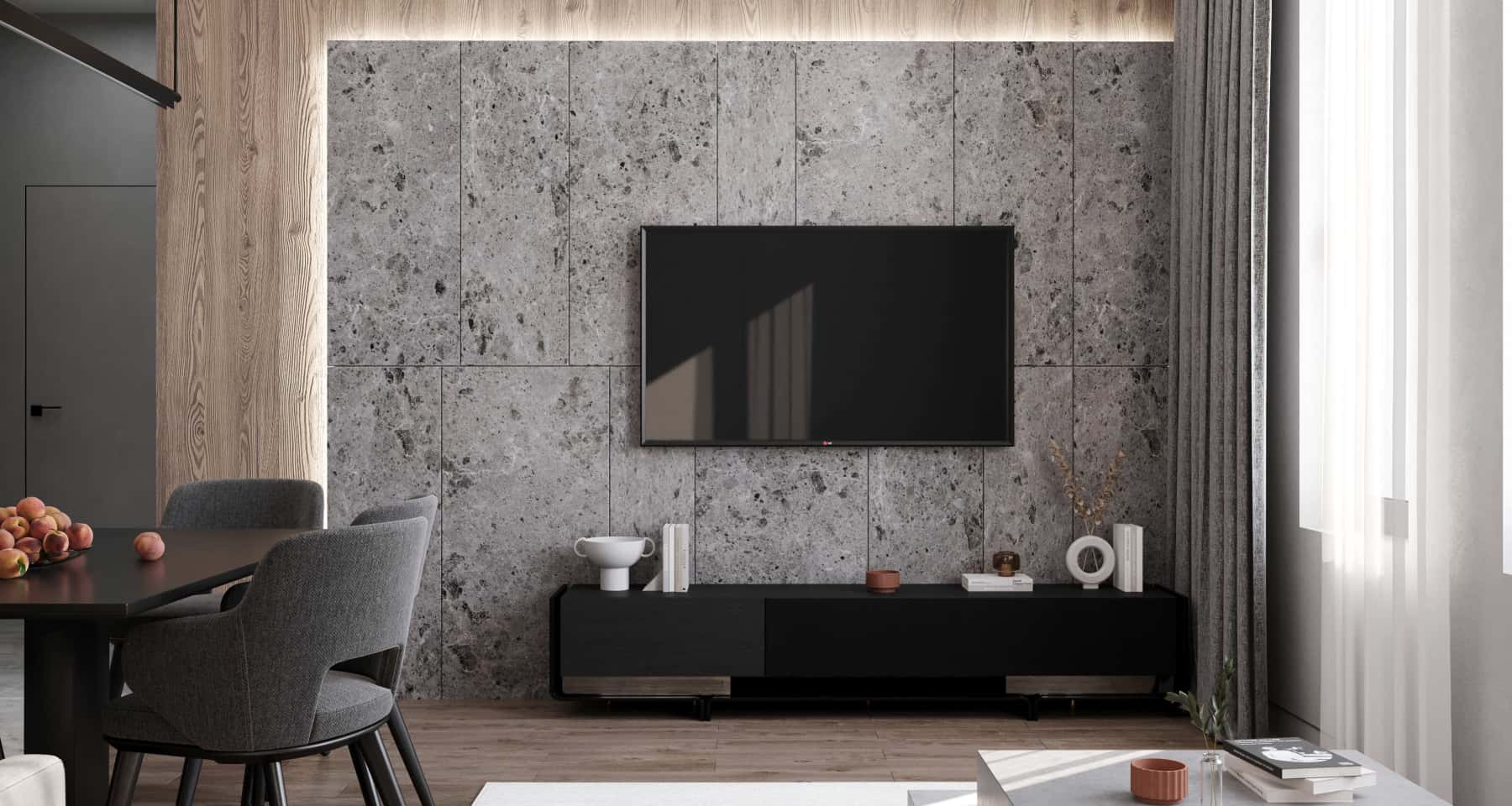 Колірні акценти їдальні Елегантний інтер'єр їдальні з використанням модних колірних акцентів 2026