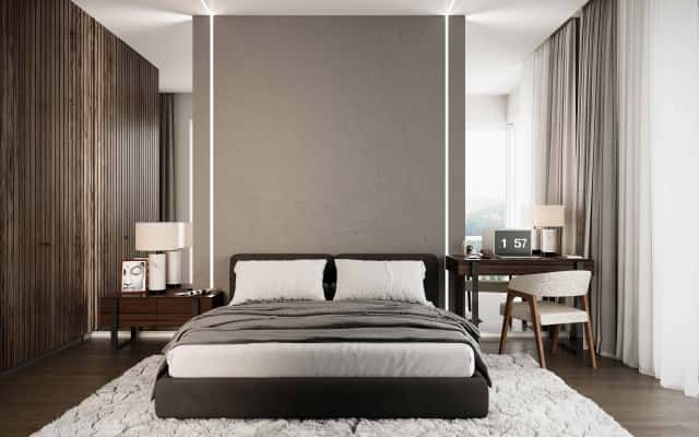 Зонування простору Перепланування 4-кімнатної квартири: приклад зонування простору за допомогою меблів та кольору.