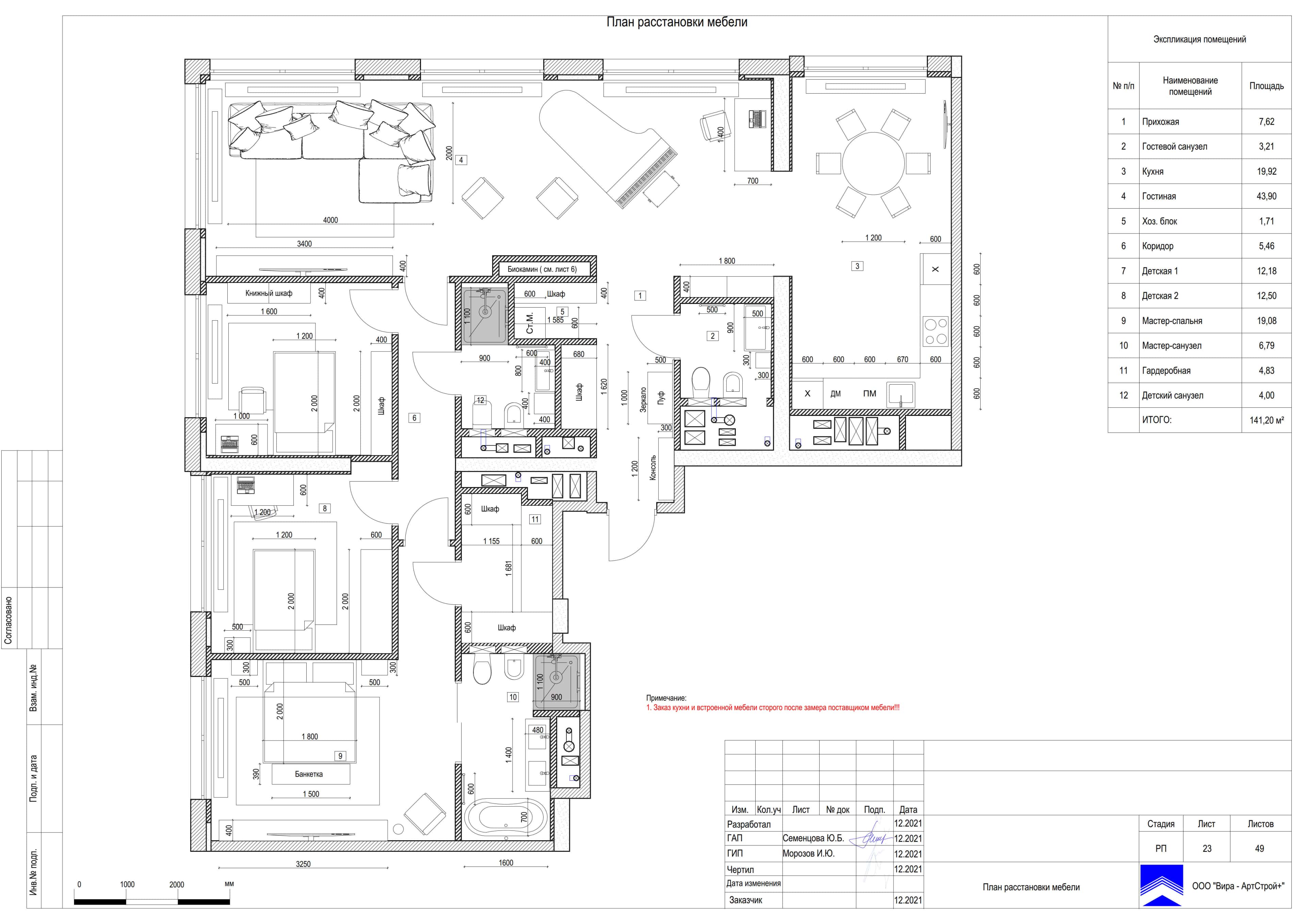 Перепланування квартири Перепланування 4-кімнатної квартири: простора вітальня з каміном та м'якими меблями