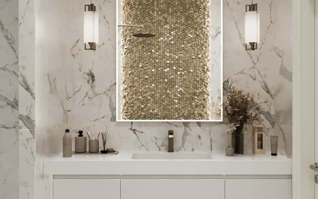 Вікна та простір Інтер'єр 4-кімнатної квартири з кухнею-вітальнею та великими вікнами.