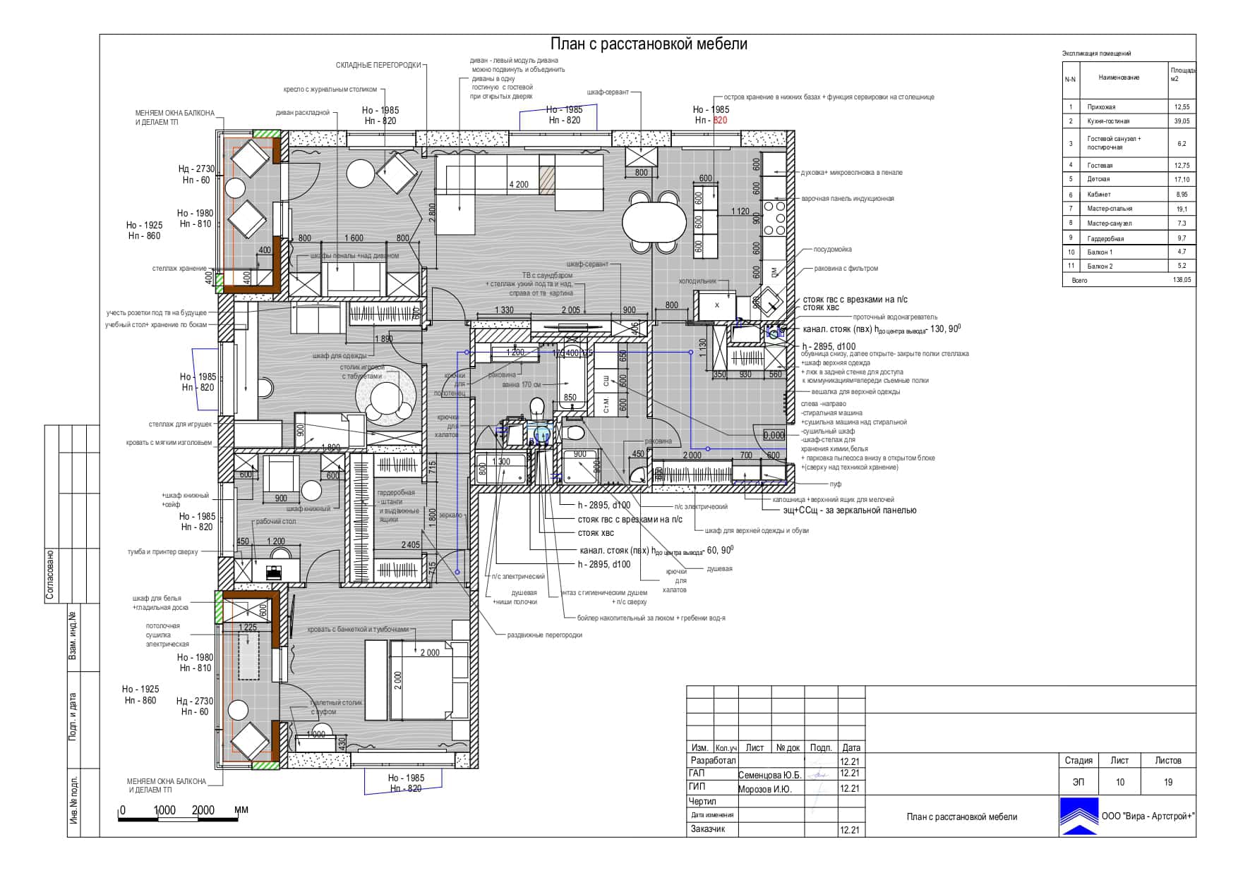 Перепланування: кухня-вітальня Варіант перепланування 4-кімнатної квартири з об'єднанням кухні та вітальні