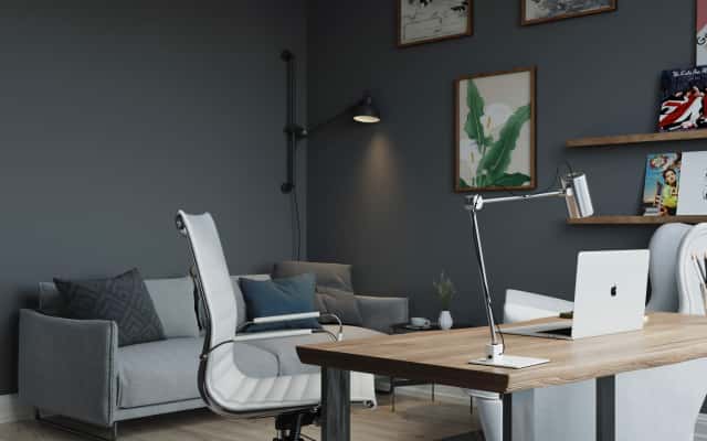 Функціональні зони Функціональний дизайн 4-кімнатної квартири з окремими зонами для роботи та відпочинку.