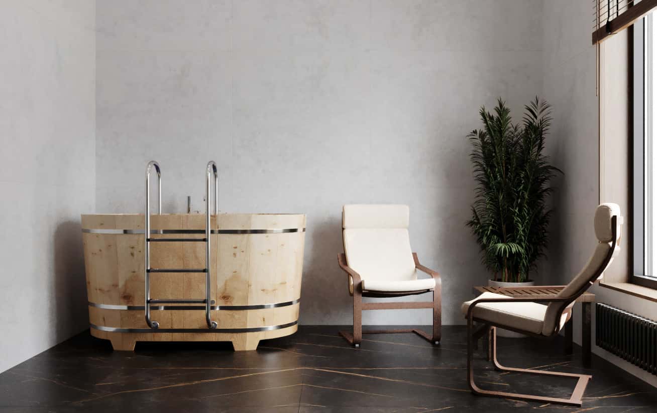 Темний затишок шале Дизайн інтер'єру шале в темних тонах з каміном та дерев'яними елементами.