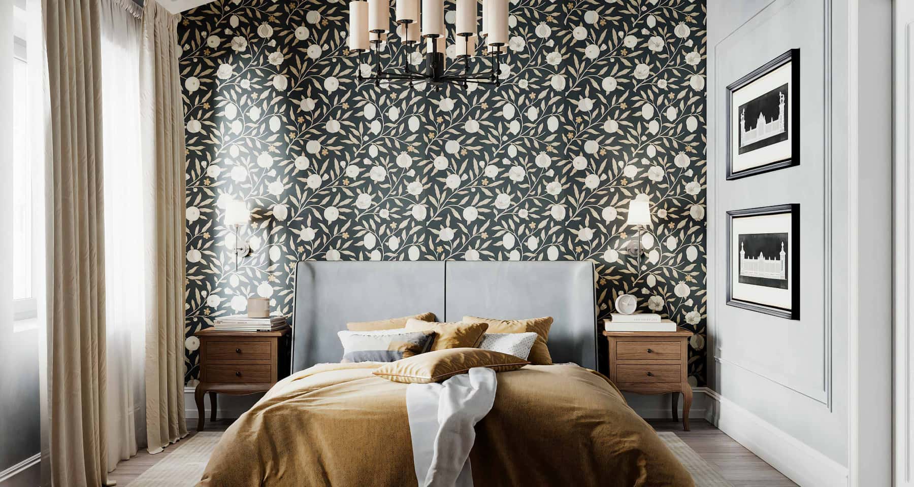 Деталі темного інтер'єру Деталі інтер'єру в темних тонах: світильники, декор, текстиль.