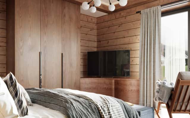 Темна ванна Ванна кімната в темних тонах з великою ванною та підсвіткою