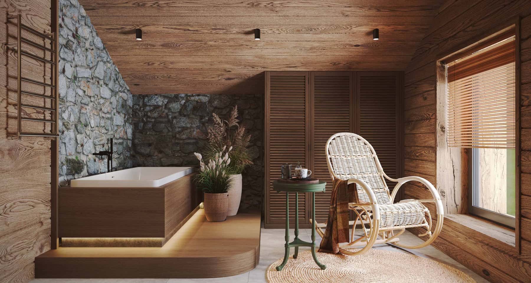 Темний мінімалізм в інтер'єрі Розкішний дизайн дому в темних тонах з елементами дерева та мінімалізму