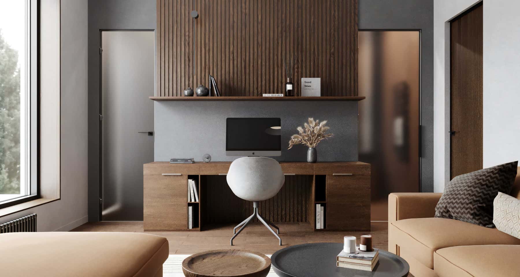 Темна розкіш спальні Розкішна спальня в темних тонах з акцентом на текстиль та освітлення