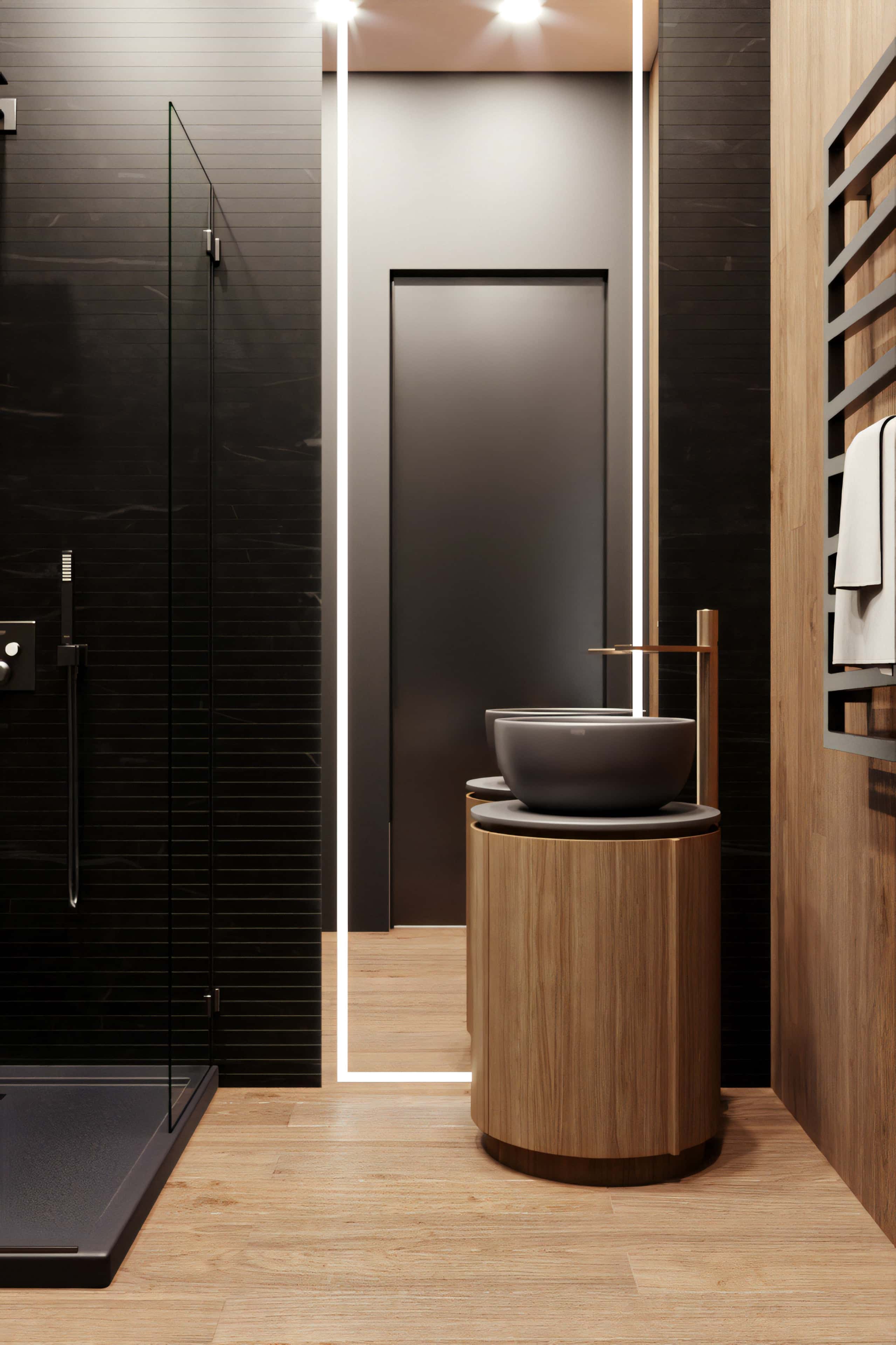 Темні акценти декору Деталі інтер'єру в темних тонах: вази, свічки, декор