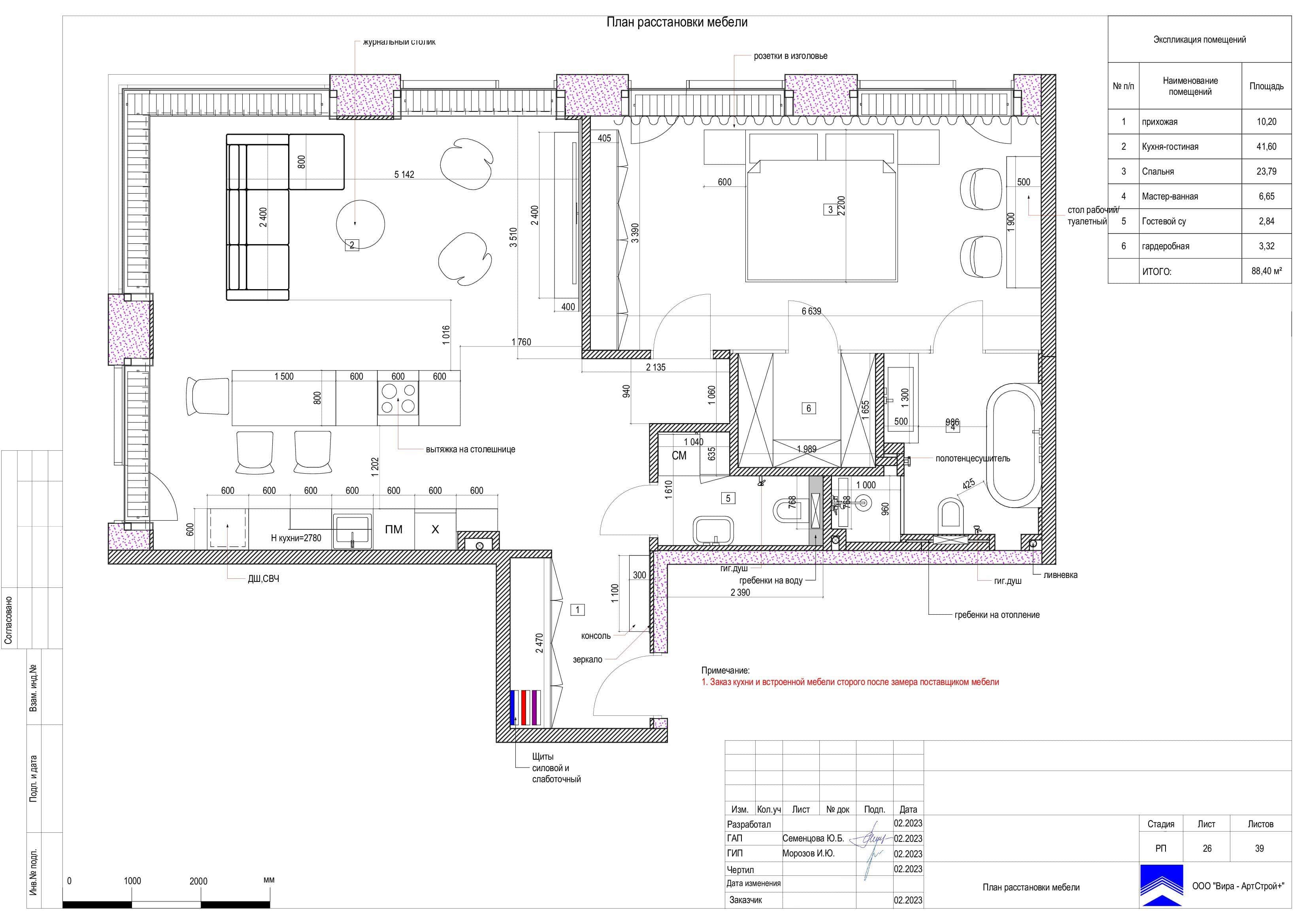 Сучасний дизайн двокімнатної квартири: вітальня з великим кутовим диваном та телевізором.