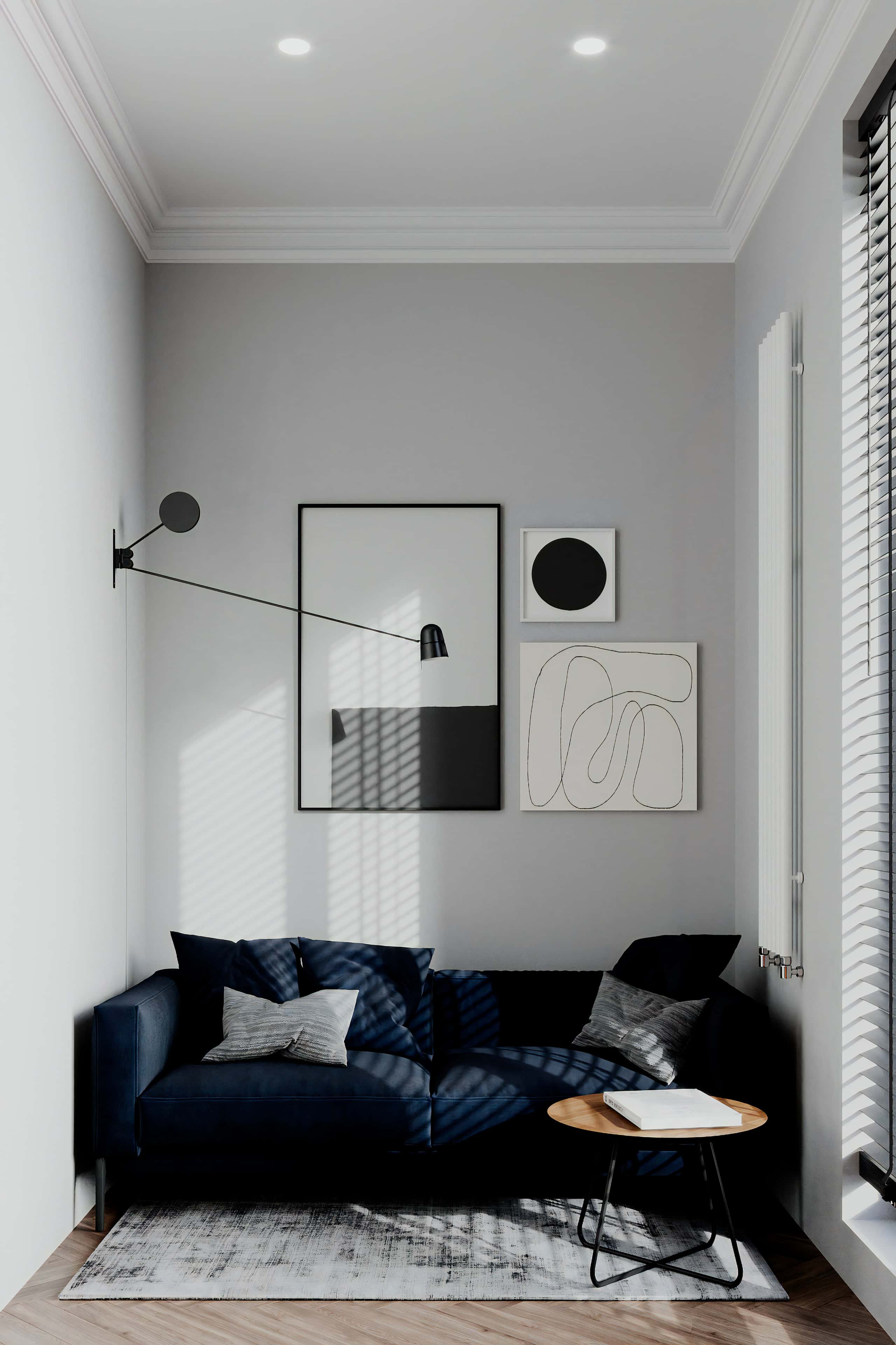 Комфорт і ергономіка Сучасний дизайн домашнього кабінету з акцентом на ергономіку та комфорт.