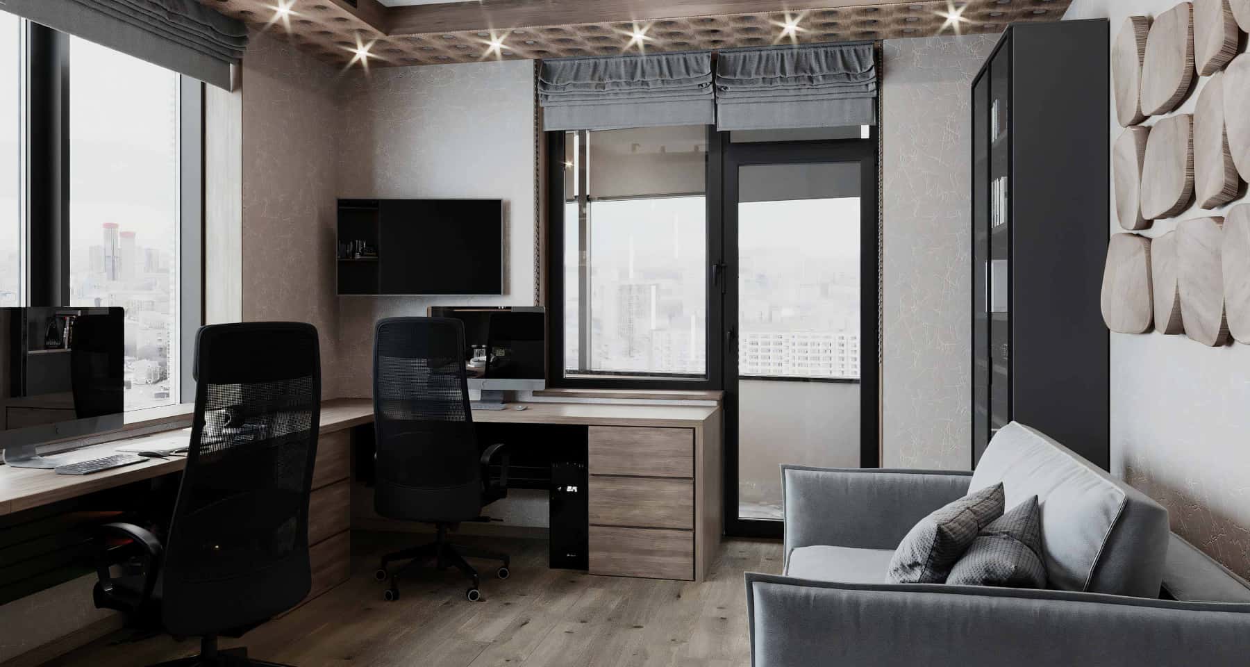 Кабінет в мініатюрі Ідеальний дизайн домашнього кабінету для маленької квартири.