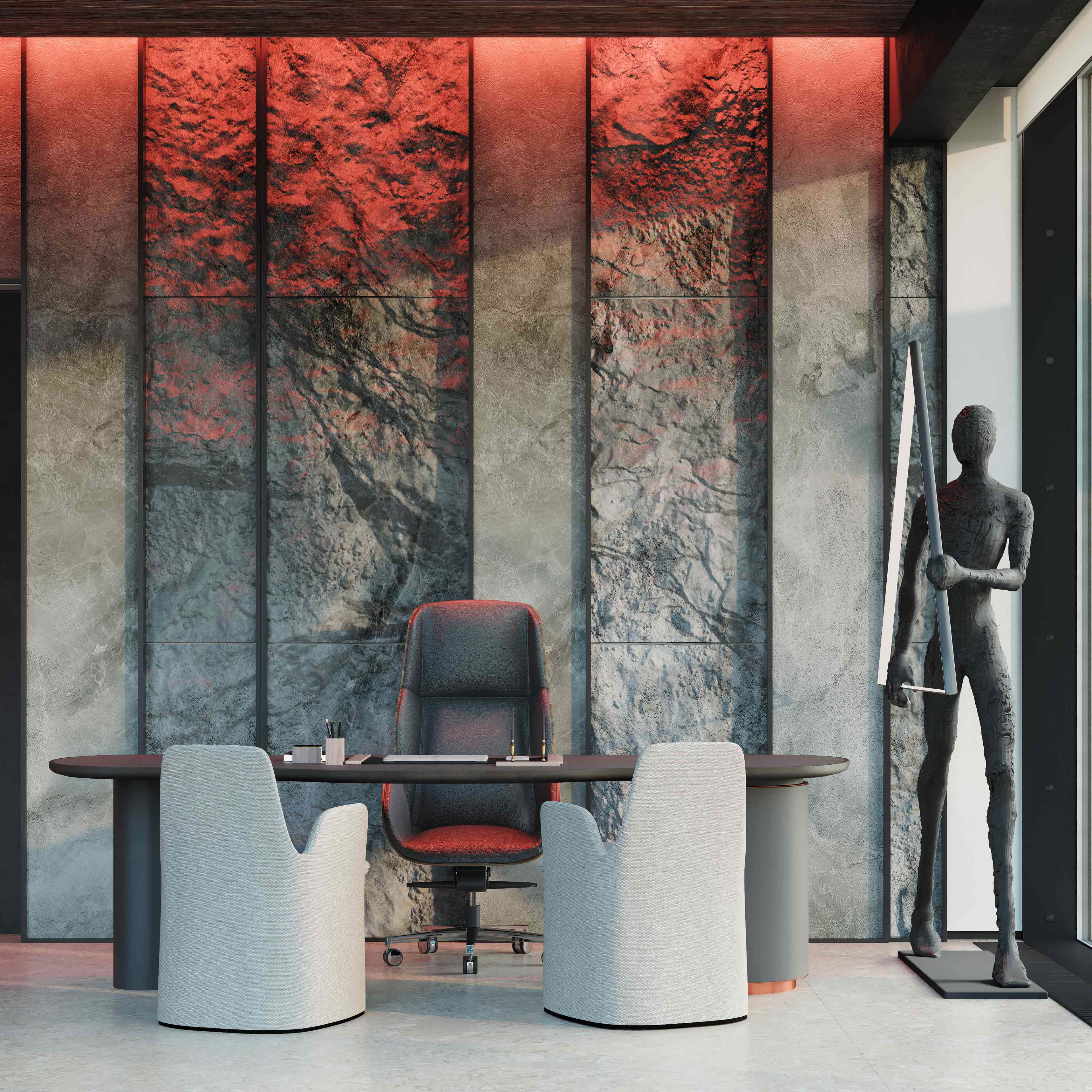 Функціональність в кожному елементі Функціональний дизайн кабінету: вбудовані шафи, продумане освітлення.