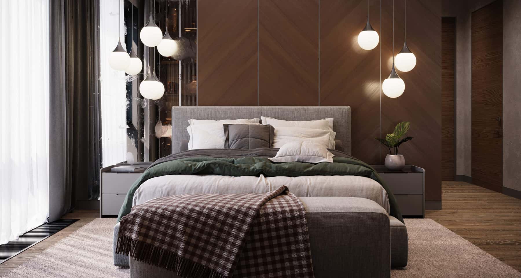 Текстурний бежевий Сучасний бежевий інтер'єр квартири з акцентом на текстури та природні матеріали.