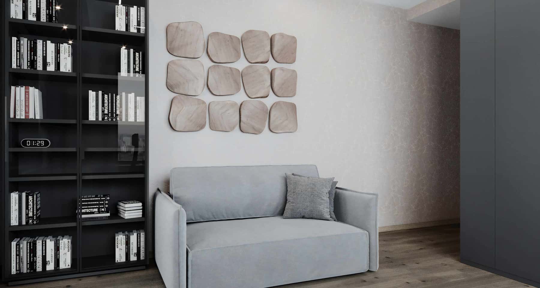 Бежевий мінімалізм Сучасний бежевий інтер'єр 2026 року з використанням натуральних матеріалів та мінімалізму.