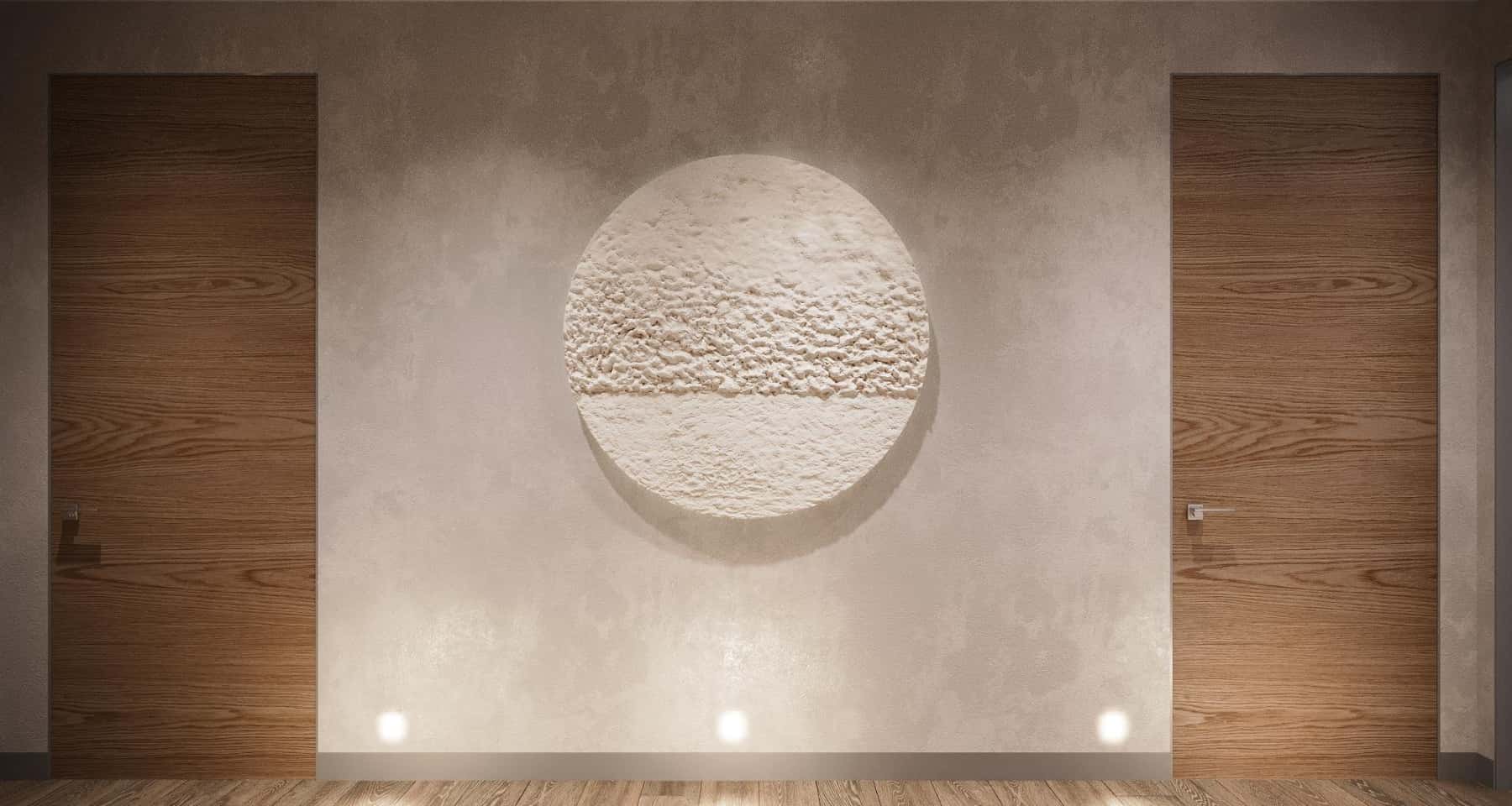 Бежева ванна кімната Сучасний дизайн ванної кімнати в бежевих тонах з використанням мозаїки