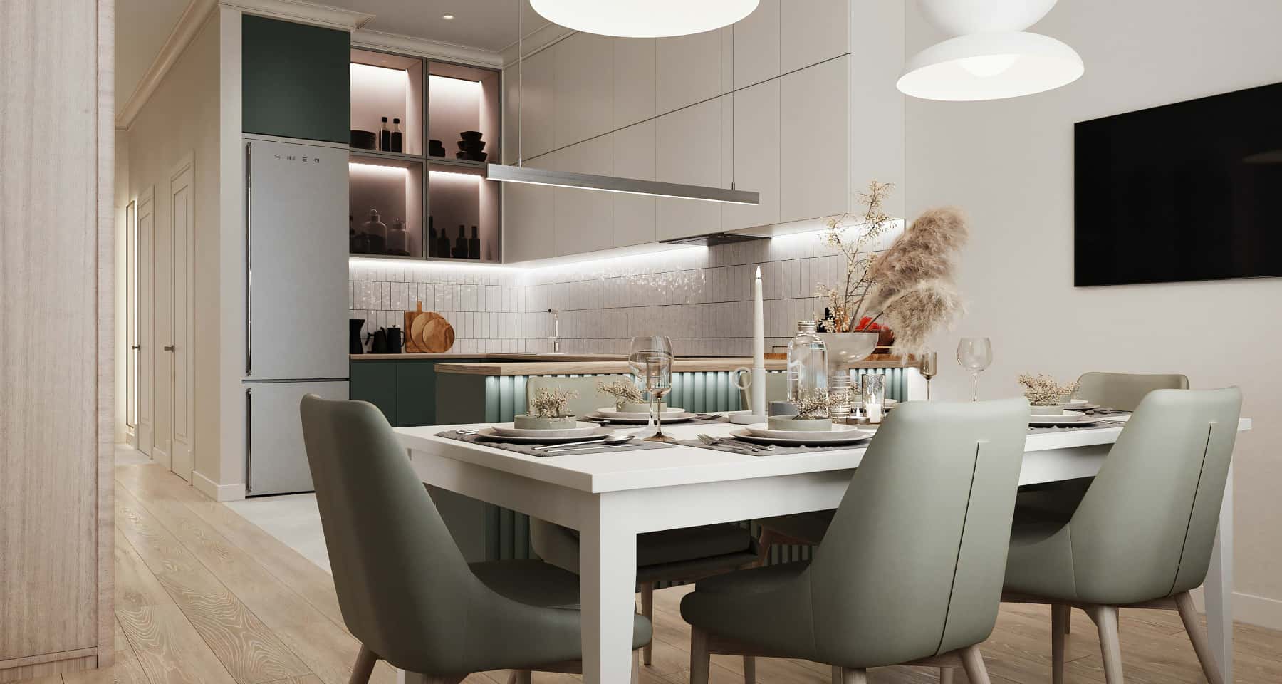 Стеля з підсвіткою Сучасний дизайн стелі вітальні з використанням гіпсокартону та підсвітки.