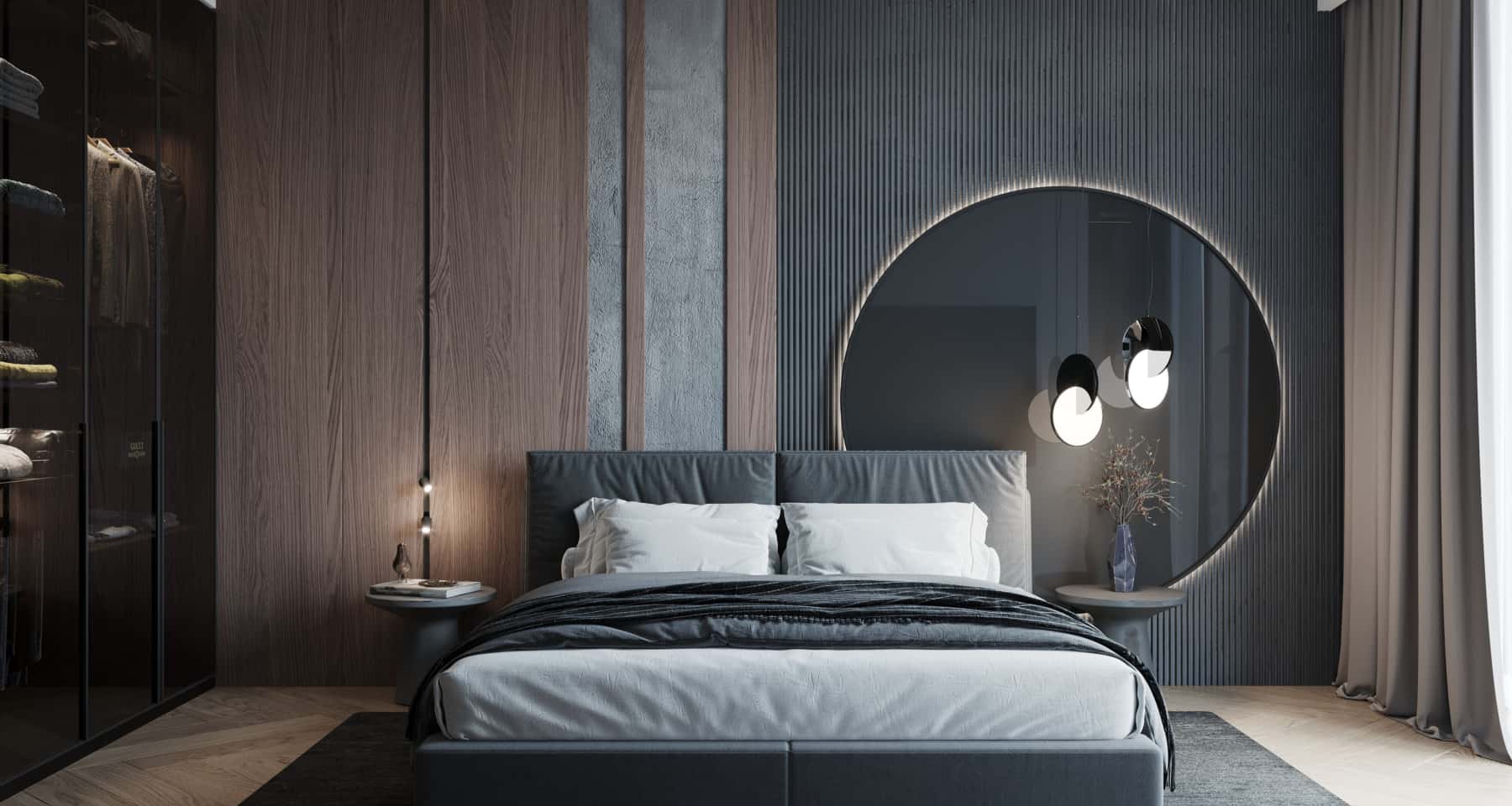 Плавні лінії в дизайні Елегантний дизайн стелі вітальні з гіпсокартону з плавними лініями