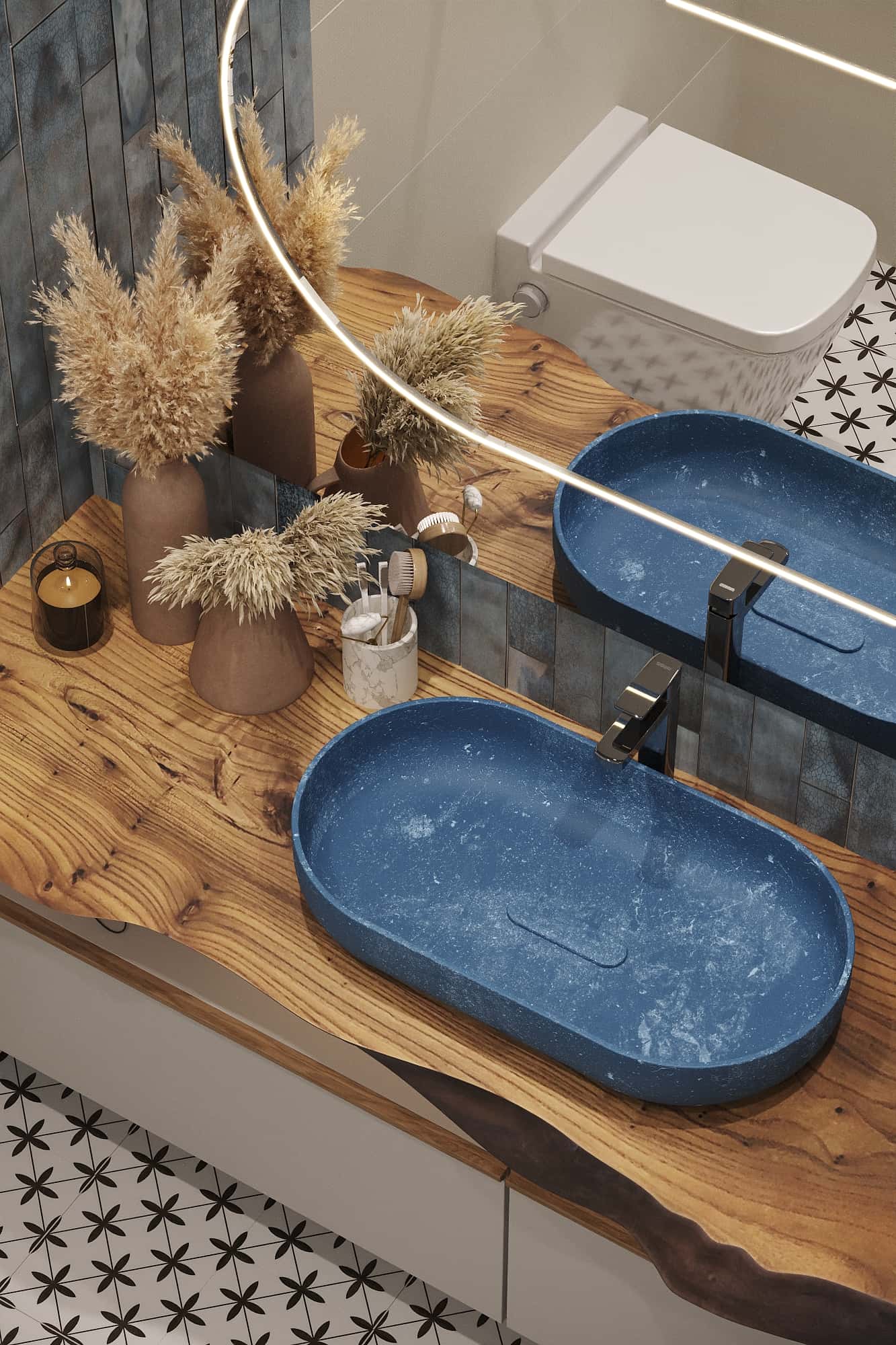 Лофт-спальня Дизайн інтер'єру квартири 2026: комфортна спальня в стилі лофт з дерев'яним ліжком