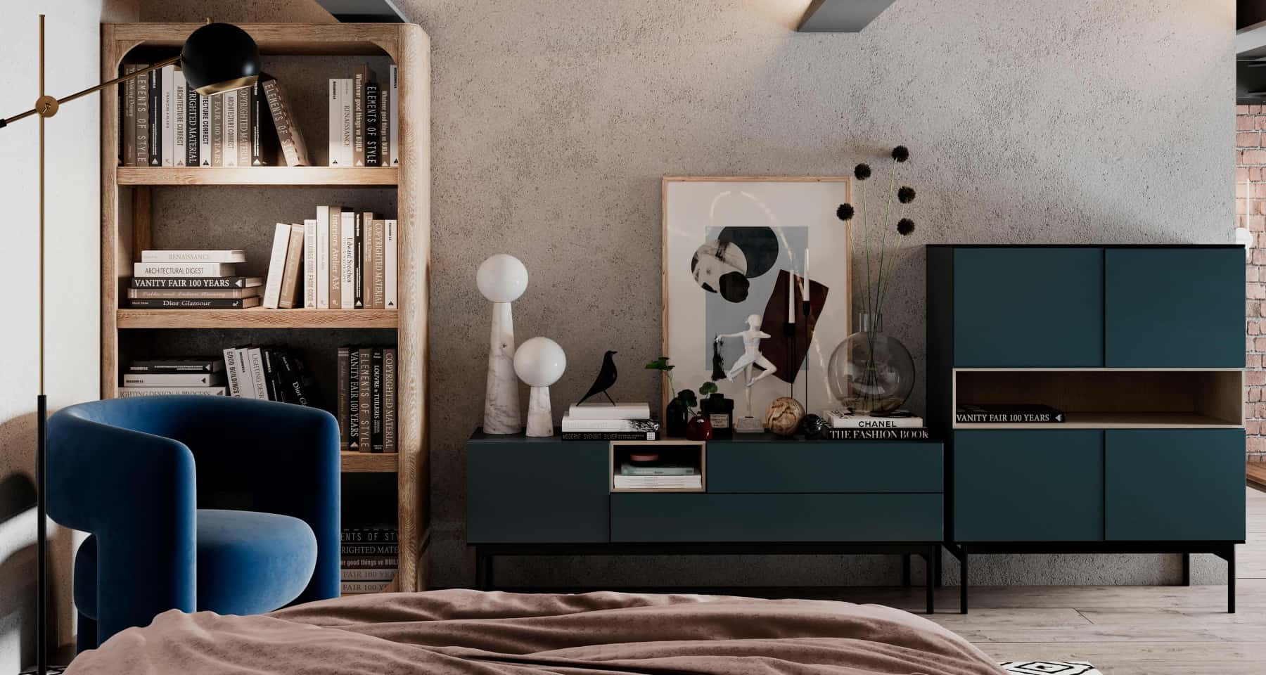 Неокласична їдальня Дизайн інтер'єру квартири: елегантна їдальня в стилі неокласика з великим столом та витонченими стільцями