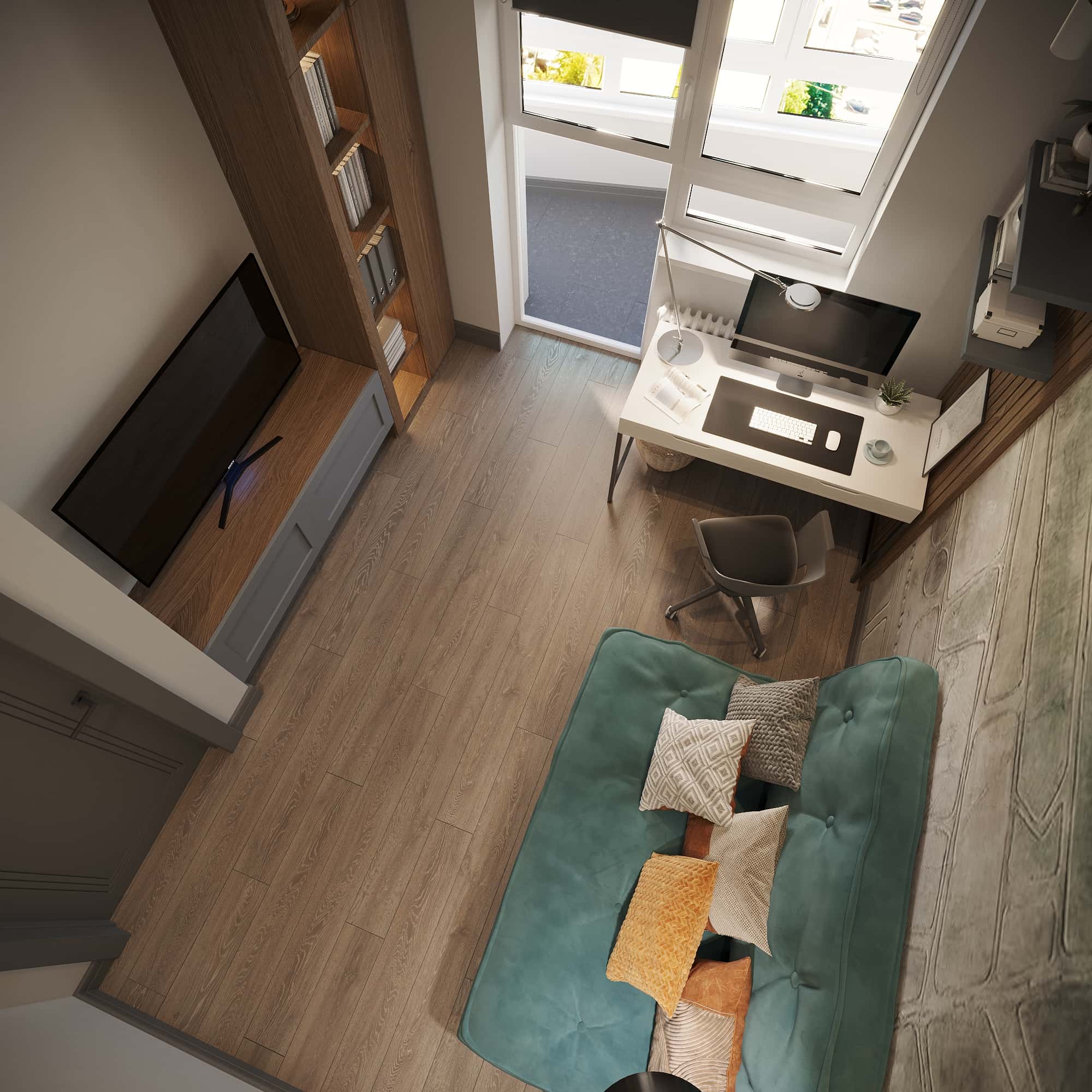 Сучасний мінімалізм Мінімалістичний дизайн інтер'єру квартири 2026 в сучасному стилі з великими вікнами