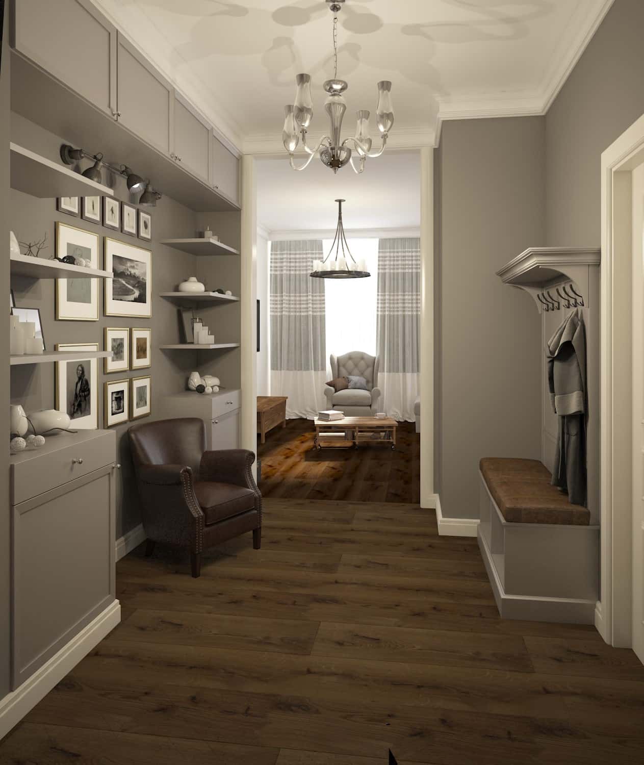 Арт-деко кухня Кухня в стилі арт-деко 2026: глянцеві фасади, золоті акценти та розкішні світильники