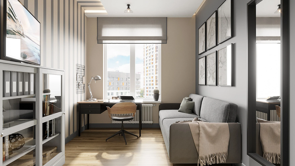 Текстури в інтер'єрі Стильний інтер'єр з використанням різних текстур шпалер, комбінування в дизайні 2026