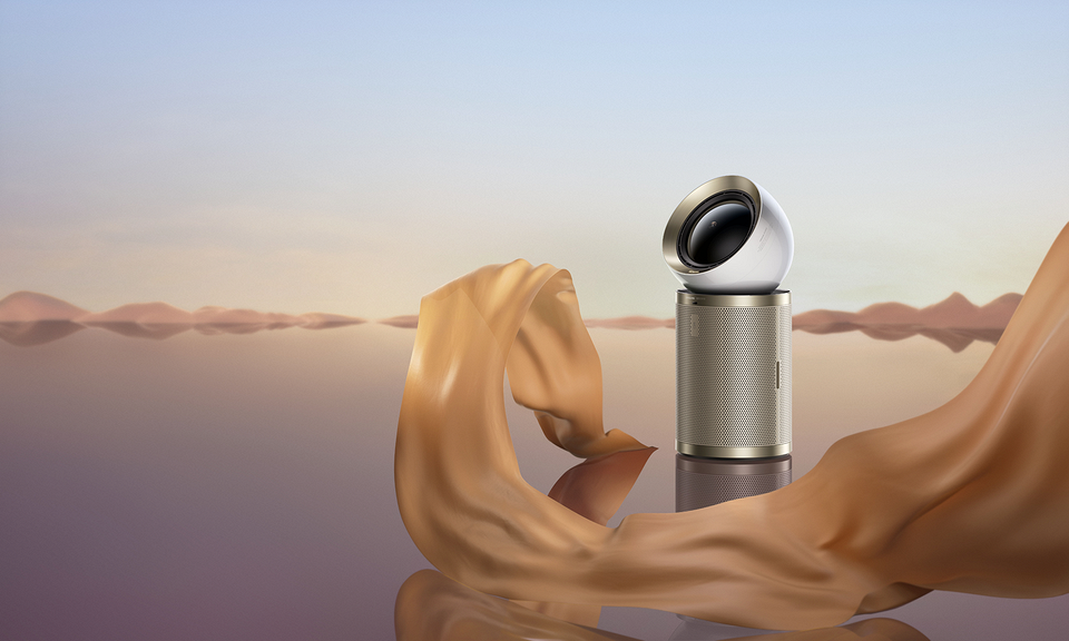 Чисте повітря вдома Очищувач повітря в сучасному інтер'єрі покращує якість повітря.