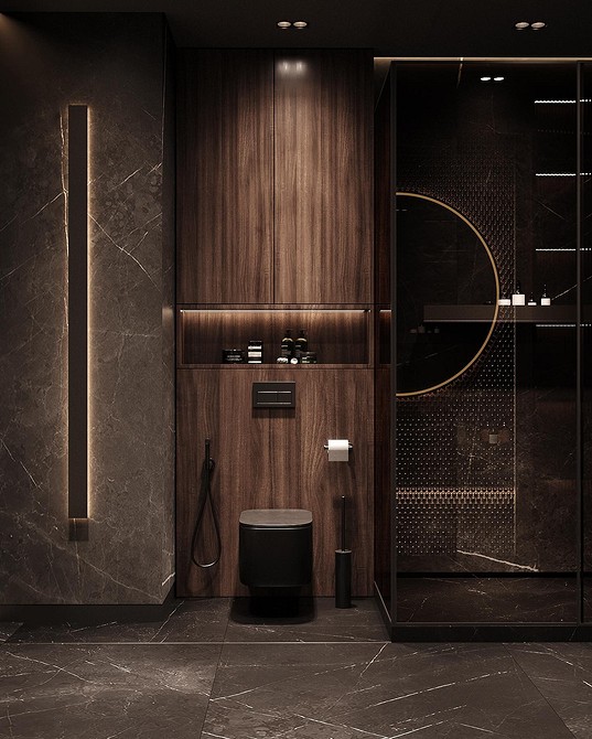 Приклад вдалого поєднання кольору плінтуса з кольором міжкімнатних дверей