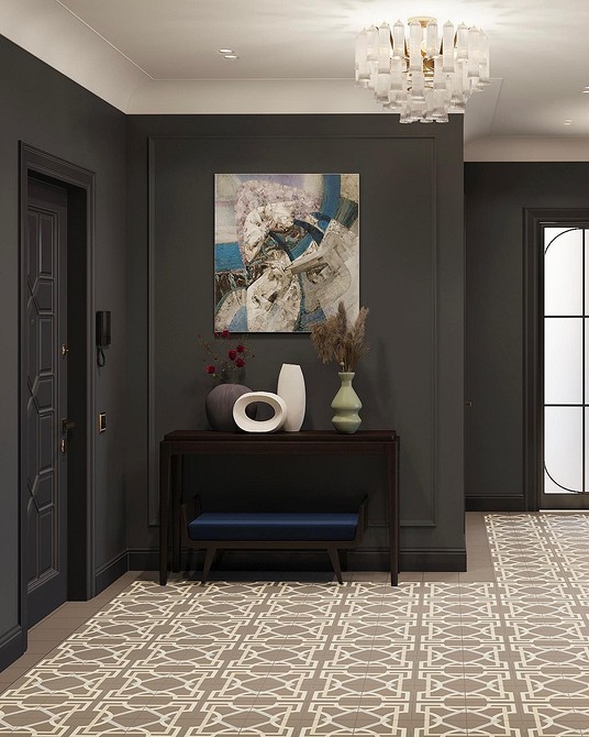 Інтер'єр спальні: плінтус, що поєднується з текстилем, створює спокійну атмосферу