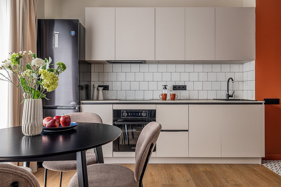 Витяжка без відводу: зручність Приклад кухонної витяжки без відводу в кухні, з підсвічуванням