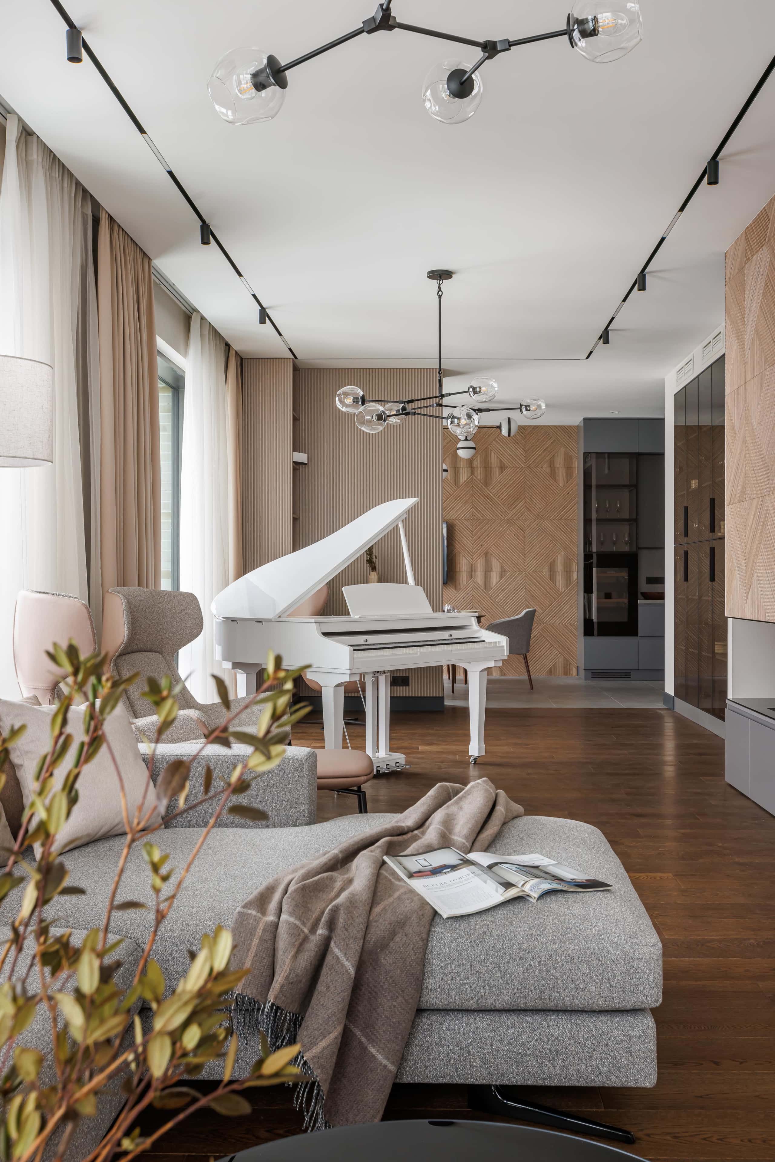 Підлога з інженерної дошки Капітальний ремонт квартири в сучасному стилі з використанням інженерної дошки на підлозі