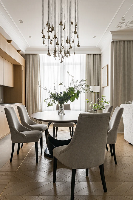 Оригінальний карниз для штор 2026 у сучасному інтер'єрі з незвичайним кріпленням.