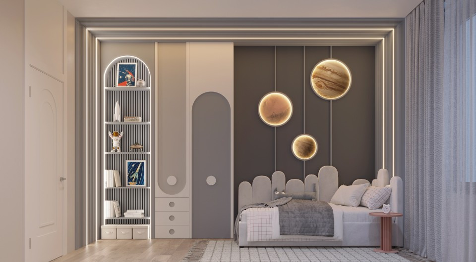 LED-стрічка: акцентний дизайн Сучасний інтер'єр з світлодіодною стрічкою для акцентного освітлення у 2026 році.