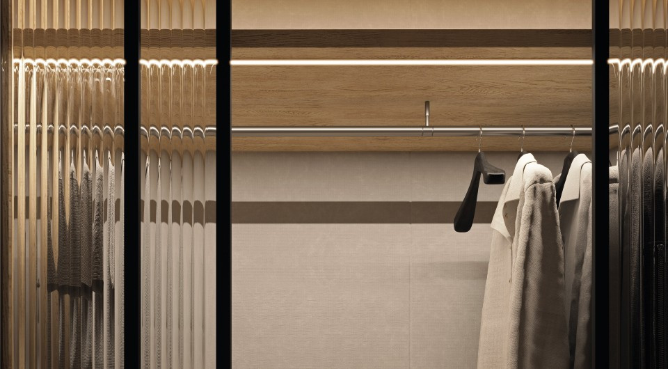 LED освітлення у ванній Світлодіодна стрічка використана для створення акцентного освітлення в ванній кімнаті.