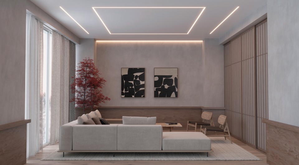 Світлодіодне світло у спальні М'яке світло світлодіодної стрічки у спальні створює розслаблюючу атмосферу для сну.