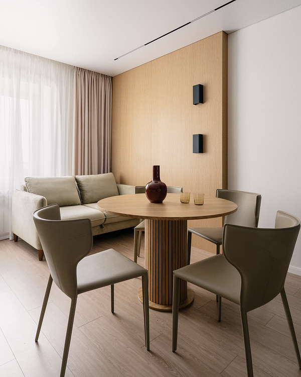 МДФ у дизайні інтер'єрів Дизайн інтер'єру з використанням плит МДФ, що створює затишну та стильну атмосферу.