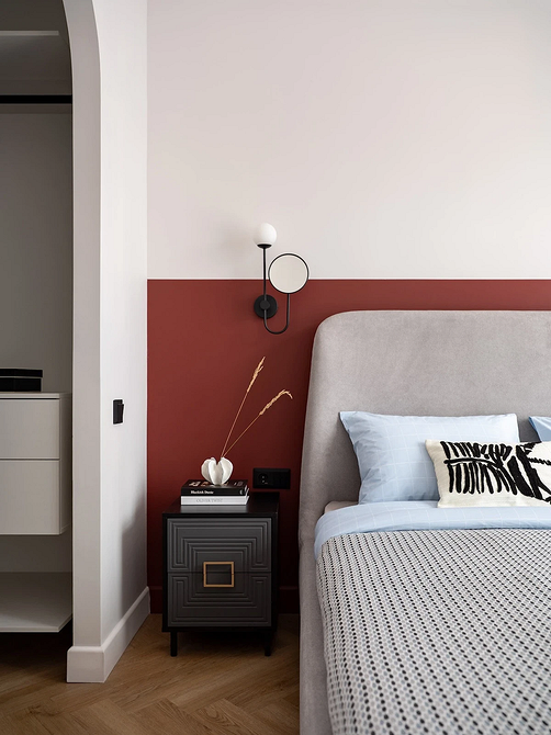 Гармонійний колір стін Приклад вдалого вибору кольору стін, що гармонійно поєднується з інтер'єром