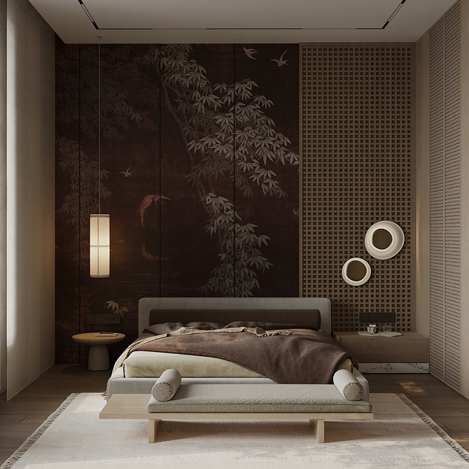 Квітковий принт Шпалери з великим квітковим принтом у сучасному інтер'єрі, тренди 2026