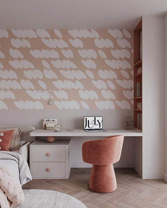 Еко для дитячої 2026 Екологічні шпалери в дитячій кімнаті 2026 з яскравими акцентами.