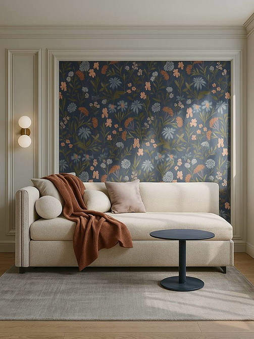 Натуральність в інтер'єрі Модні шпалери 2026 з імітацією натуральних матеріалів в сучасному інтер'єрі.