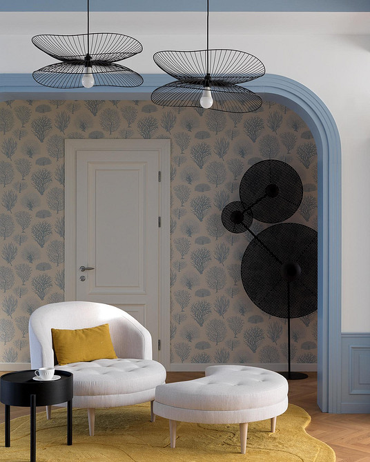 3D ефект простору Шпалери з ефектом 3D 2026: візуальне розширення простору у маленькій кімнаті.