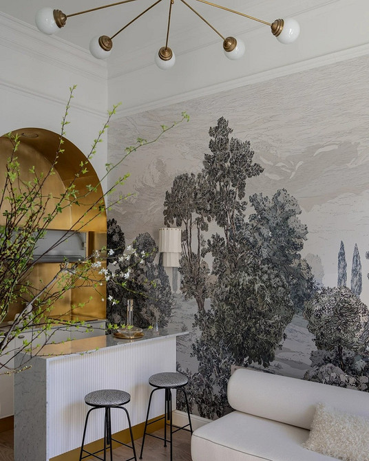 Квітковий розквіт Шпалери з великим квітковим принтом, модні тенденції дизайну інтер'єру 2026